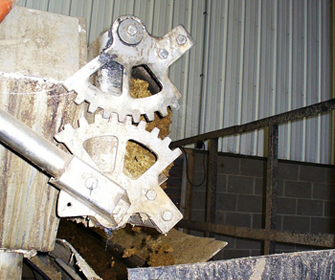 Photo of a screw press separator