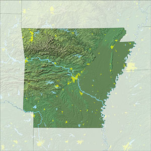 Map of Arkansas