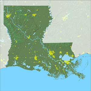 Map of Louisiana