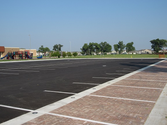 permeable parking lot