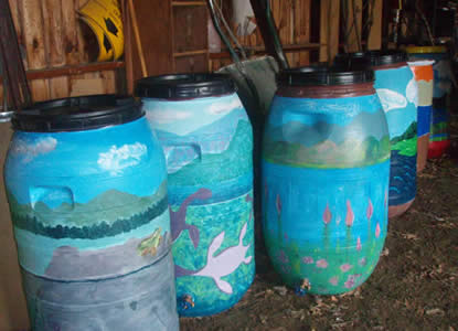 Rain Barrels, Winooski, Vermont (Photo Credit - Winooski Natural Resources Conservation District)