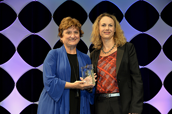 Mary Ann Dickinson with Water Star Award winner, Fiona Sanchez