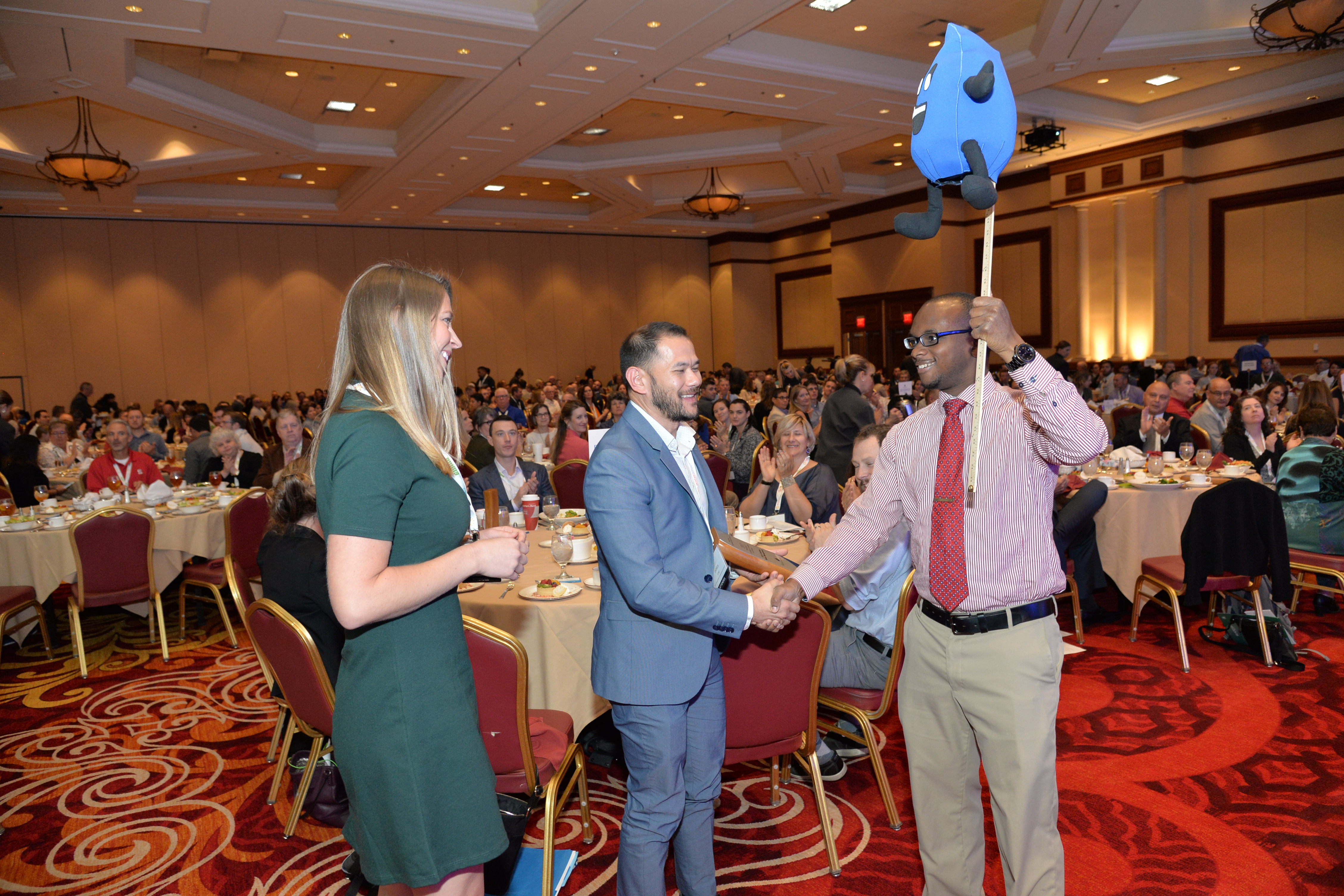 Julius Duncan, EPA WaterSense, handing out the 2017 WaterSense Excellence Awards.