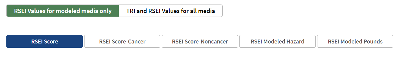 Screenshot of EasyRSEI showing controls to toggle from RSEI Value Options to TRI Value Options