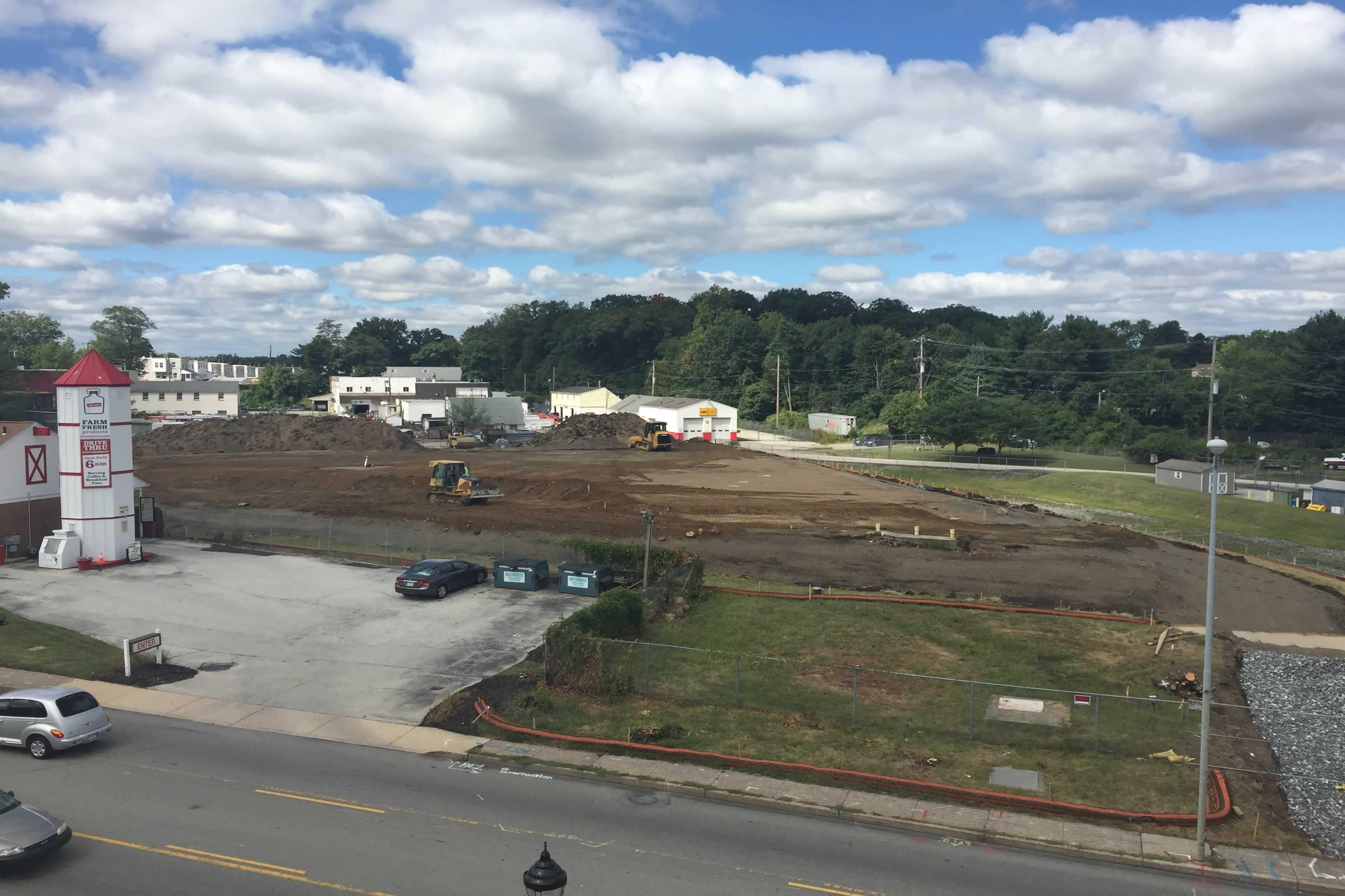 Vacant land at the site before redevelopment