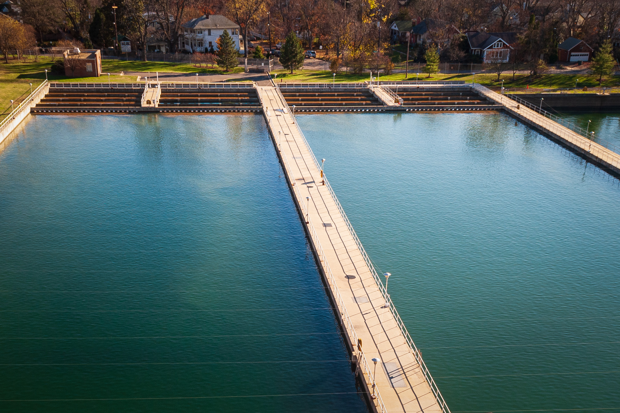 View outside water treatment plant