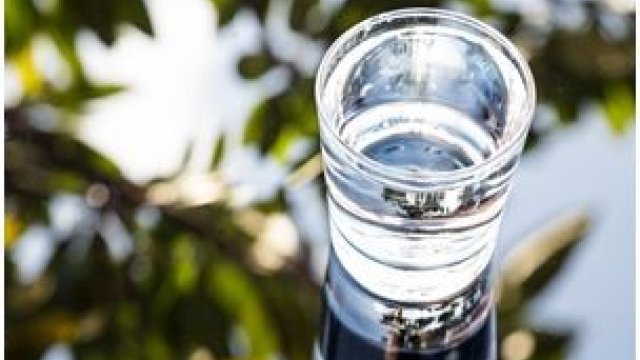 Glass of drinking water