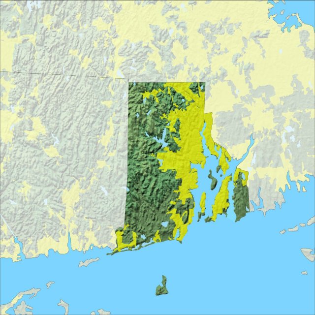 Map of Rhode Island