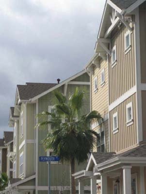 Townhouses on the site