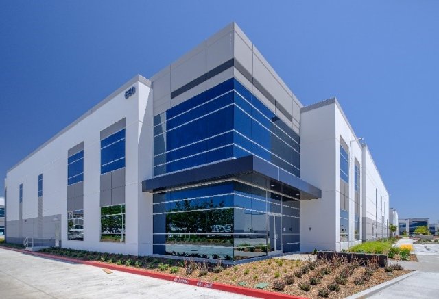 Site photograph of former ITT Cannon facility in Santa Ana, California taken May 2020 showing new buildings.