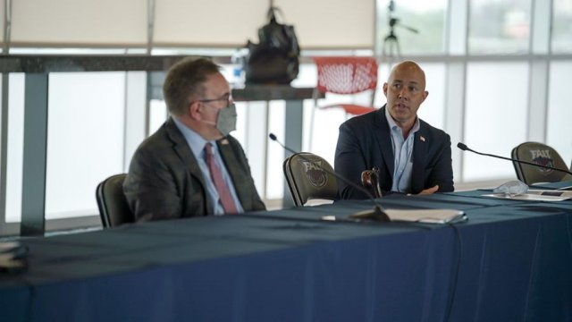 Administrator Wheeler and Rep. Mast participate in a discussion on global marine litter.