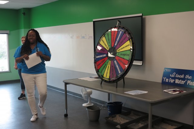 Orange County staff participated in a “Touring the Water Facts” event at the Orlando Science Center; more than 200 middle school students and teachers participated and answered WaterSense and water conservation trivia.