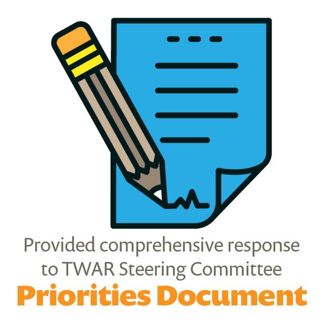 Icon - Provided comprehensive response to TWAR Steering Committee Priorities Document