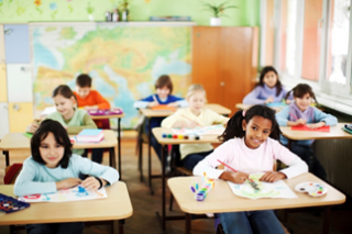 Children in a classroom