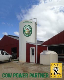 Photo of Woodcheck Cider tank at Monument Farms