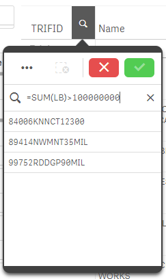 Screenshot of EasyRSEI dashboard showing how to use an expression search