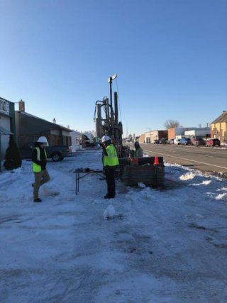 Soil Boring along the South site of E. 10 Mile Road