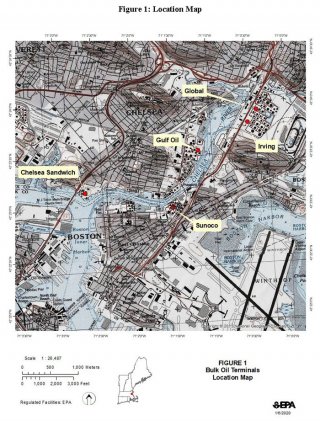 Figure 1: Bulk Oil Terminals Location Map