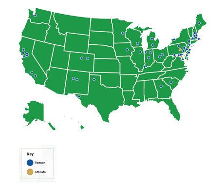 RAD Partners and Affiliates located across the U.S.