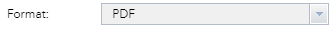Screenshot of Format selection: PDF