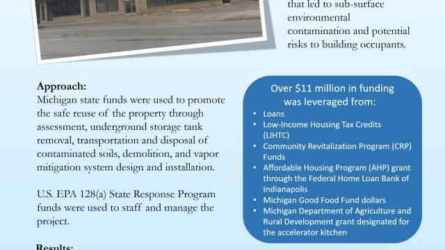 EPA Region 5 Brownfields Success. Lansing, MI. Adaptive Reuse for New Housing and Health Clinic