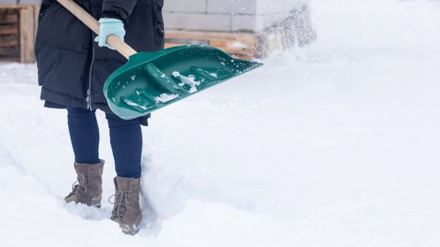 shoveling snow