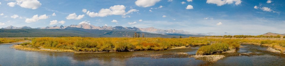 Sawtooth Mountains near Stanley, Idaho.