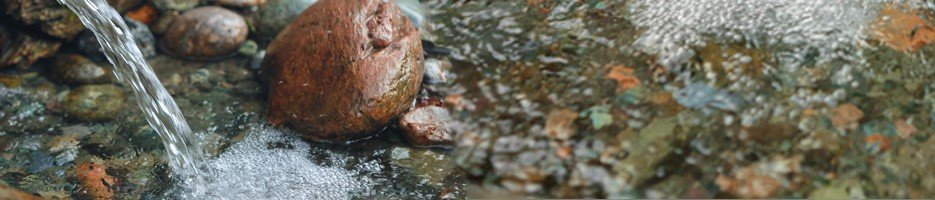 Picture of water entering stream