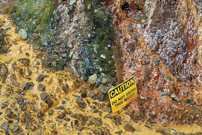 Photos below show acidic water and runoff at the closed Formosa Mine between Riddle, Ore. and Canyonville, Ore. AP Photos/The News-Review, Andy Bronson (AP Photos. The News-Review, Andy Bronson)