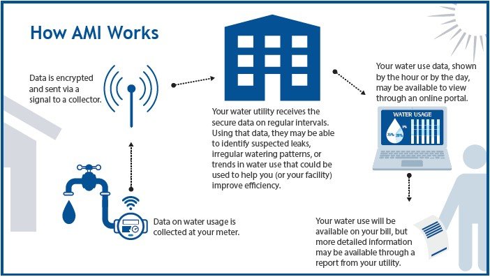 schematic that shows how AMI meters work