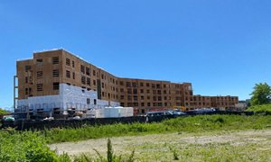 Photo of Howard Street Apartments mid-construction (photo credit: US EPA)