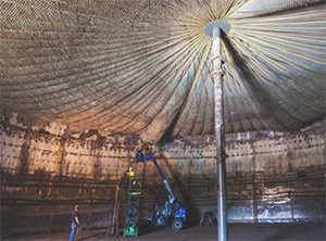 Inside an anaerobic digester at Dane County’s Vienna facility.