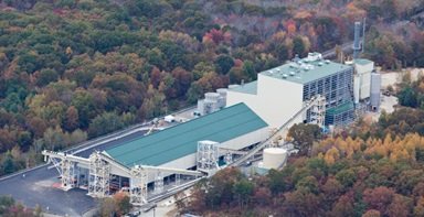 aerial view of the site