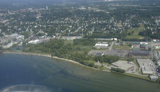 aerial view of the site