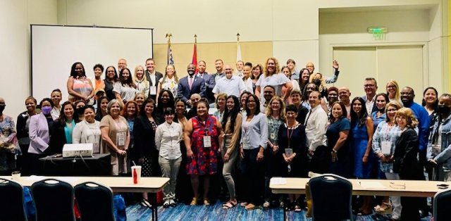 Group shot at the Hispanic Executive Leadership Meeting