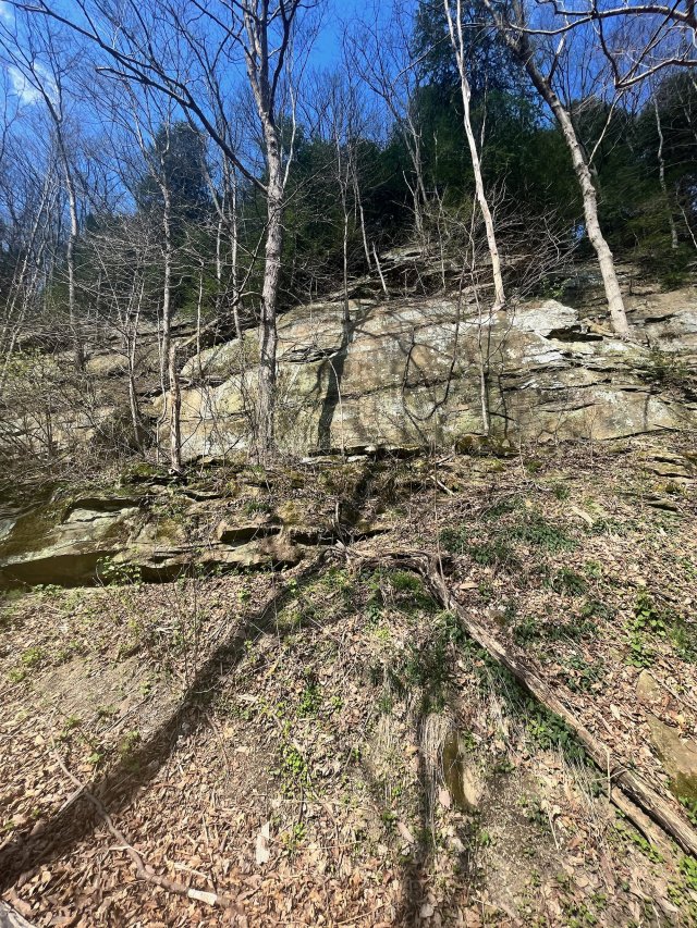 Sedimentary Rock outcrop at Beaver Creek State Park