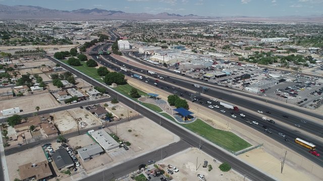 Overhead shot of Las Vegas