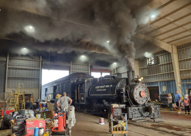 The restored Chesapeake and Ohio K-4 No. 2716 locomotive.