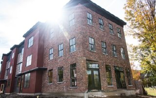 Redeveloped multi-use and commercial building of former Richmond Creamery property