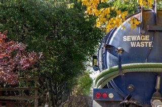 Septic system sewage pump stuck