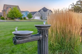 Community water fountain