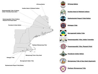 Map showing Tribal lands in EPA Region 1