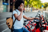 Photo of man with bikes