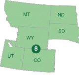 map of region 8