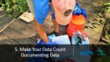 a citizen scientist documenting data