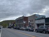 downtown Granville on a cloudy day