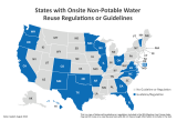 Map of Onsite Non-Potable Reuse Regulations or Guidelines